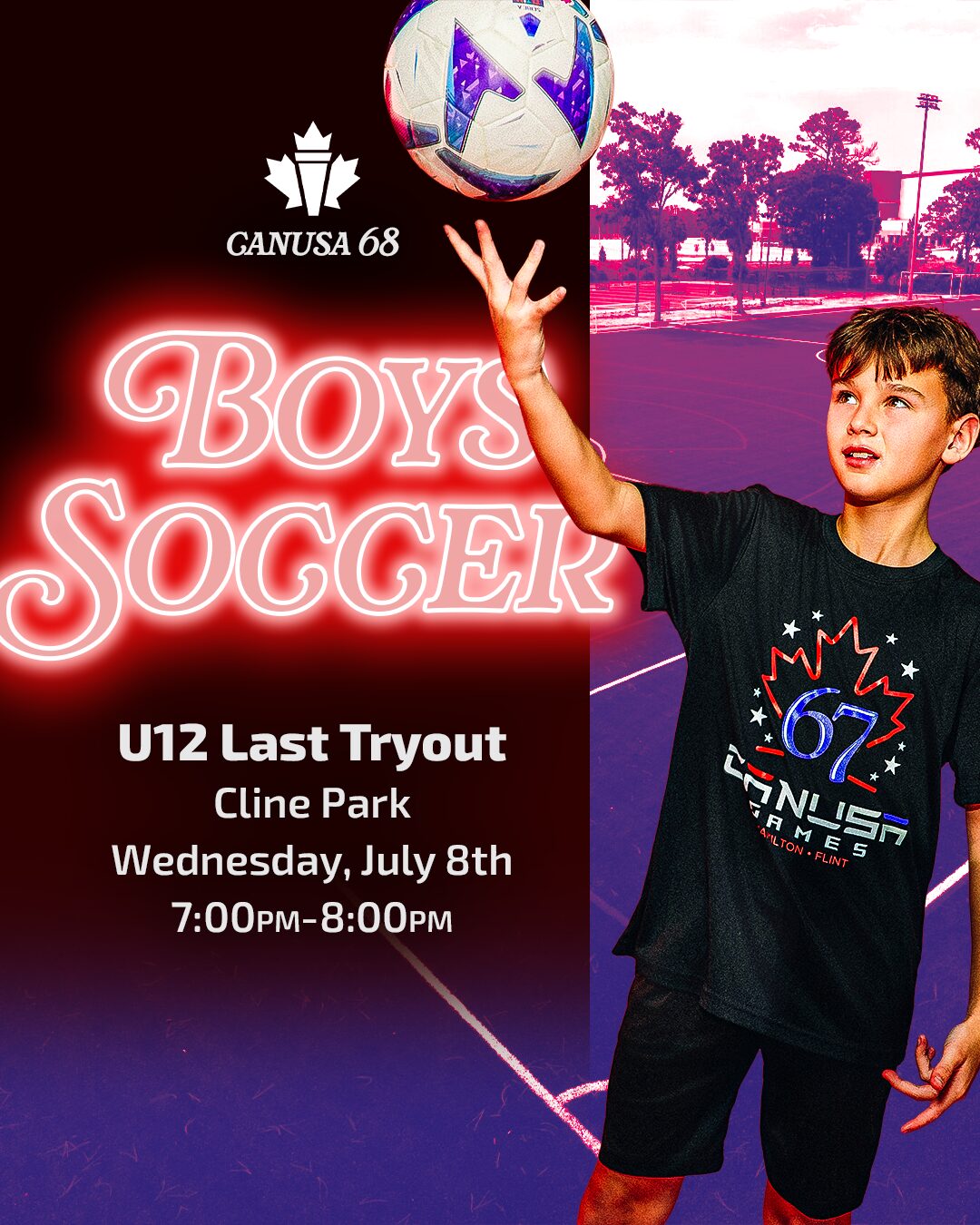 CANUSA 68 U12 Boys Soccer Last Tryout